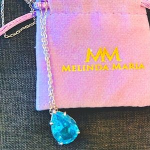 Melinda Maria Grand Countess Gemstone Necklace Aqua